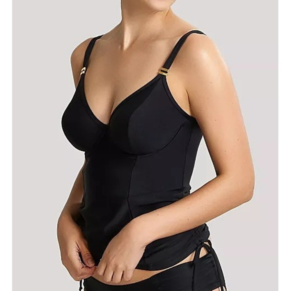 Panache Anya Riva Balconnet Tankini Top Black 30 F
